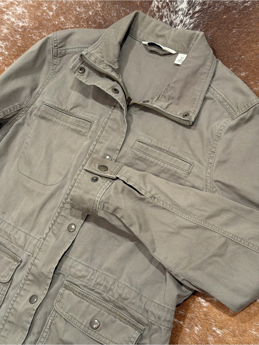 L.L.Bean Women’s Olive Green Utility Jacket Size XS